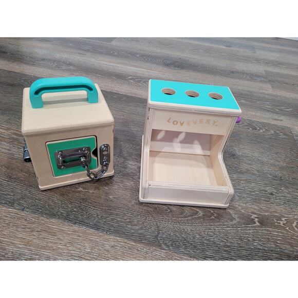 Lovevery Toy Lot Set of Preschool Toys Locks and‎ Peg Drop - Picture 1 of 4